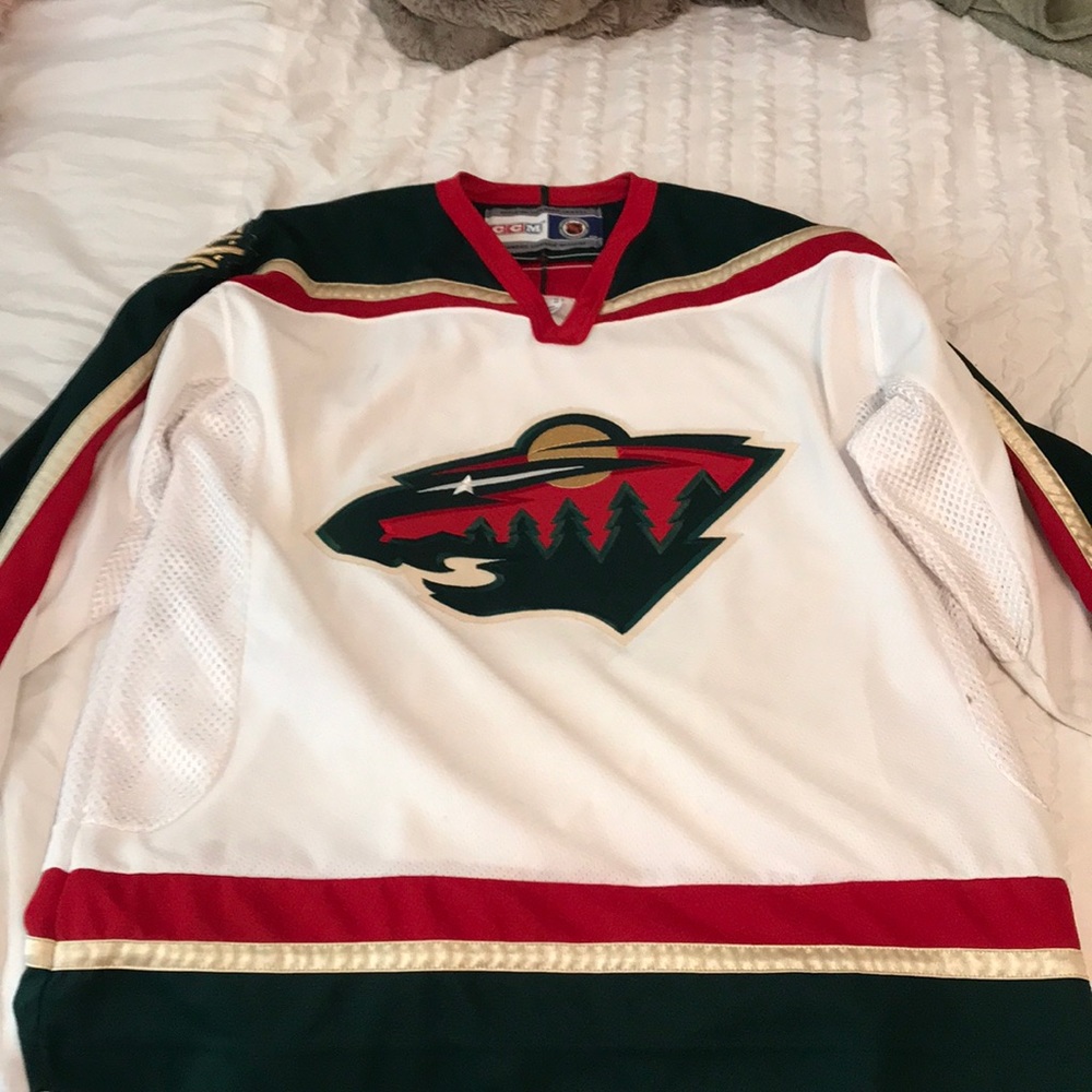 Real Mn wild hockey practice jersey